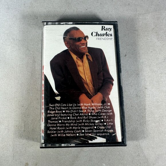Ray Charles Friendship Cassette Album 1984 FCT39415 Classic Country Music - Picture 1 of 4